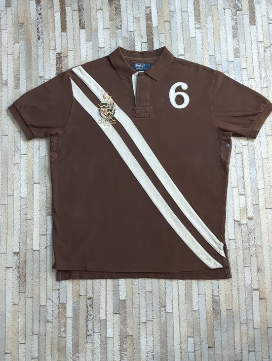Polo Ralph Lauren Other - Polo Ralph Lauren Men's L Vintage Y2K "Golf Tournament RLPC #6" Crest Brown Polo